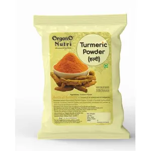 OrganoNutri Turmeric Powder | Pure Haldi Powder | Curcuma aromatica | The Golden Spice (900g)