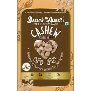 SnackAmor Roasted Black Pepper Cashews & Salted Cashews Combo Pack| Spicy Kali Mirch Masala Kaju | Salted Dry Fruits | Flavoured Cashew Nuts | Healthy Snacks (Pack of 2 170 Gm each)