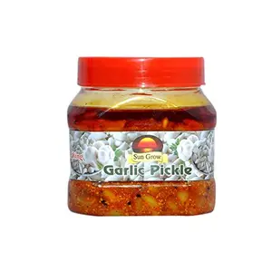 Sun Grow Homemade Organic Herbal Masala Garlic Pickle Lashun Ka achar 500gm