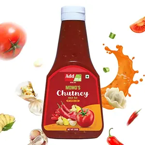 Add me Home Made Momo's Chutney 390Gm Spicy schezwan Red Chilli Garlic Tomato Sauce chatni 390g