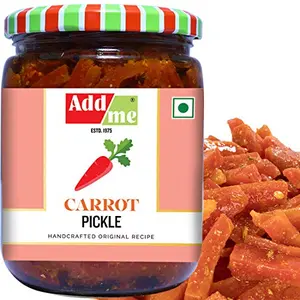 Add me Home Made Carrot Pickles Gajar ka Khatta Achar 500Gm Glass jar