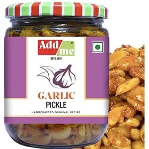 Add me Garlic Pickle 500G Glass Pack Lassan lahsun ka achar Tangy and Delicious