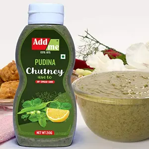 Add me Pudina Chutney 210 Gm Classic Indian Mint Sauce bhelpuri pani Puri chutneys