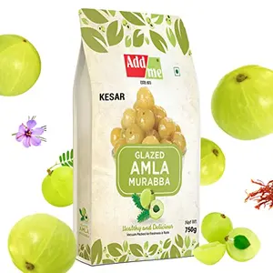 Add me Large Kesar Amla Murabba Dry Fine Quality Candy Vacuum Packed Without Syrup (750 g) Immunity boosters