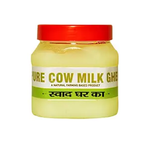Sun Grow Home Made Pure & Natural Cow Ghee | Real Cow Milk Ghee | Nutritious Unadulterated Ghee Made Using Traditional (Vedic) Bilona Method - 400gm