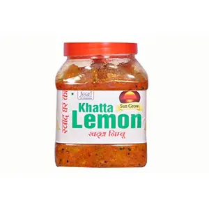 Sun Grow Chatpata Homemade Masalo Se Bana Maa Ka Hath Ka Punjabi Lemon Pickle ( Khatta Nimbu)||Traditional Punjabi Flavor, Tasty & Spicy || 1kg