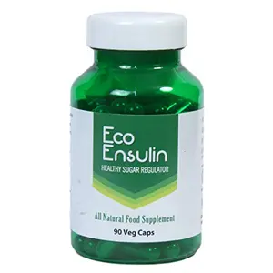 Eco Ensulin | 90 Veg Cap.. | Diabetic care |Sugar Regulator for Sugar Control | Insulin control |Enriched with Fenugreek Seeds Bitter Gourd Amla  Turmeric and Jamun | Pure and Natural| No Additives | Sugar Free | NO Harmful Effects