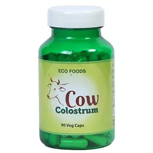 Paithan Eco Foods Cow Colostrum Herbal Cap.. 300mg 90 Veg Caps | Natural Vitamins Minerals and Immunity Booster | Improves Gut Health | Improve Metabolism | Heal Injuries| No Additives | Sugar free | NO Harmful Effects