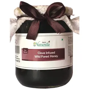 Farm Naturelle Clove Infused Forest Honey - 100 % Pure Raw & Natural - 700 GR (24.69oz)