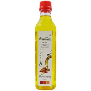 Kachi Ghani Groundnut Oil (Virgin Cold Pressed) - 415 ML (14.03 OZ) - Organic Certified
