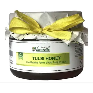 Farm Naturelle Tulsi Flower Honey - 100 % Pure Raw & Natural - 400 GR (14.10oz)