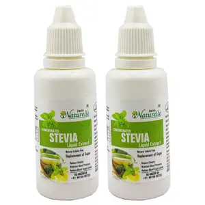 Concentrated Stevia Extract Liquid  - 20 ML each (Pack of 2) - Organic Certified
