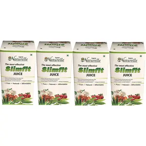 Farm Naturell  Slimfit Herbal Juice Box - 100 % Pure & Natural (Pack of 4) - 1600 ML (54.10oz)