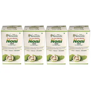 Farm Naturelle Strongest Herbal Noni Juice Box - 100 % Pure & Natural (Pack of 4) - 1600 ML (54.10oz)