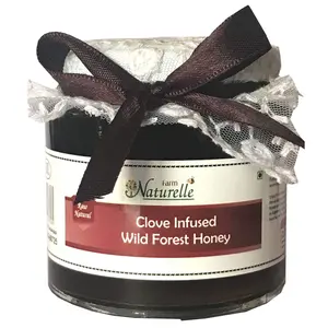Farm Naturelle Clove Infused Forest Honey - 100 % Pure Raw & Natural - 400 GR (14.10oz)