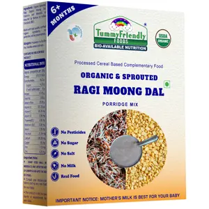 Organic Sprouted Ragi, Moong Dal Porridge Mix