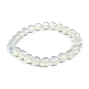 Natural Opalite Bracelet 8mm for Reiki Healing and Vastu Correction Protection Concentration Spirituality and Increasing Creativity