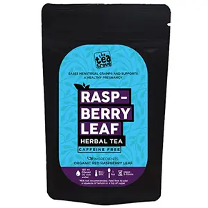 The Tea Trove Red Raspberry Leaf Tea Organic (50g) - Rasberry leaf tea to Supports the Female System - Caffeine Free Raspberry Tea for pregnancy