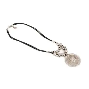 Andaaz Afghani Designer Turkish Style Vintage Oxidised German Silver Necklace for Women