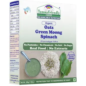Organic Oats, Green Moong, Spinach Porridge Mix