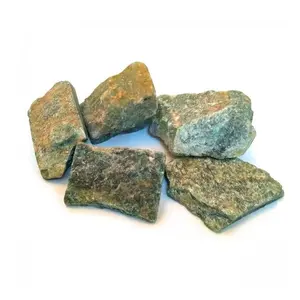 Natural Green Jade Rough Stones - Raw Stone for Reiki Healing and Vastu Correction Protection Concentration Spirituality and Increasing Creativity Raw Rough Stones Approx: 100GM