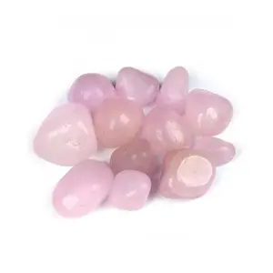 Natural Rose Quartz Tumble Stones for Reiki Healing and Vastu Correction Protection Concentration Spirituality and Increasing Creativity Tumble Stones