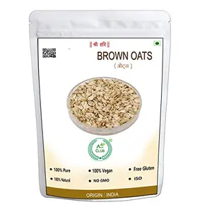 Agri Clubluten Free Instant Brown Oats 1000 High Fiber and Protein Rich