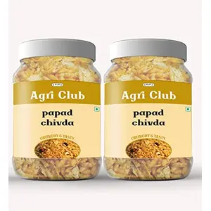 Agri Club papad Chivda 400gm (each 200gm)