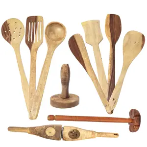 Wooden Ladle Set of 10 Pieces