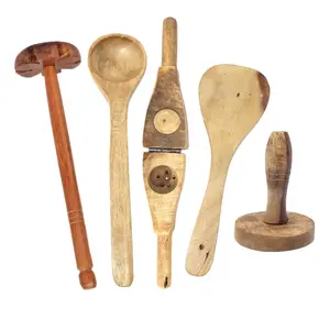 Wooden Ladle Set Of 5 Pieces