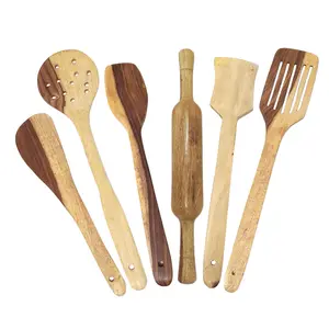 Wooden Skimmers Set Of 6