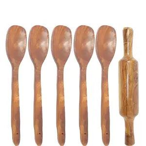 Wooden Kitchen Tools Set Of 6