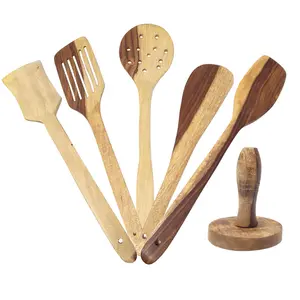 Wooden Ladle Set of 6 Pieces