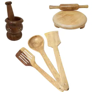 Wooden Tools Of Kitchen (Set Of 7)