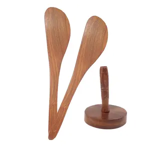 Brown Wooden Kitchen Tool - Pack Of 3