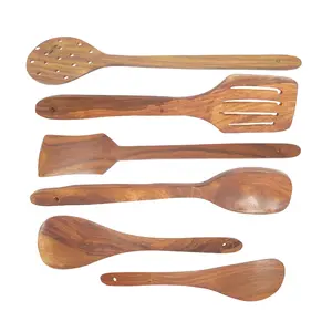 Wooden Cooking & Serving Spoon (Pack Of 6)