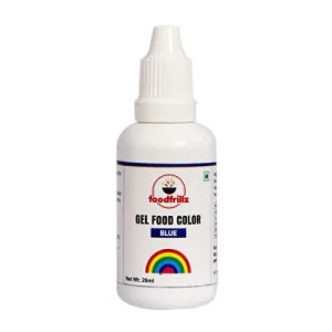 foodfrillz Blue Food Gel Color 20 ml Finest Colour for CakeCookiesIce CreamsSweets