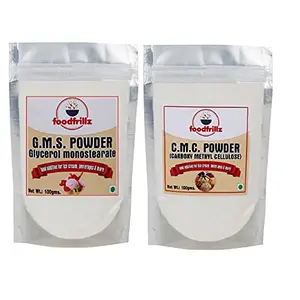 foodfrillz G.M.S. and C.M.C. Powder Combo Pack GMS and CMC(100 g x 2)