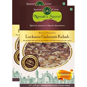 Nawab's Secret Lucknows Kebab Masala (Galawati), 40 gm (Pack of 9)