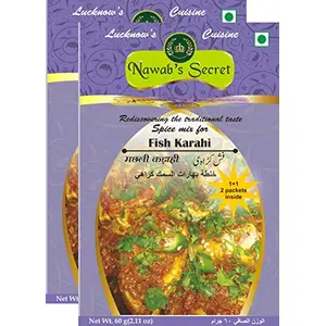 Nawab'S Secret Fish Karahi Masala 60 Gm {Pack Of 2}