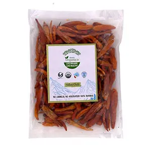 Arena Organica Organic Yellow Chilli Whole Pack of 4 Each 100gm (3.52 OZ)