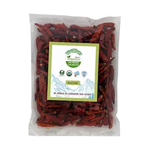 Arena Organica Organic Red Chilli Whole Lal Mirchi Pack of 4 Each 100gm (3.52 OZ)