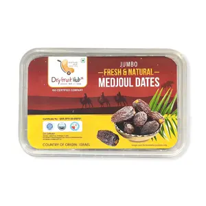 Barari Original - Premium Medjool Dates 500gms Original Organic Fresh Sweet & Natural Mejdoul Dates Khajur Barari Medjoul Dates