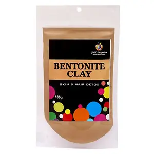 Jioo Organics Bentonite Clay, Indian Healing Clay Mask_Pack Of 100 g