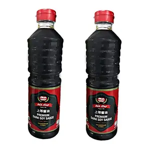 Woh Hup Premium Naturally Brewed Dark Soy Sauce (Imported) 775G (Pack Of 2)