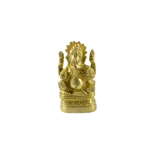 Silkrute Brass Sitting Lord Ganesha