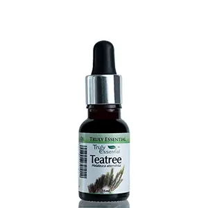 Truly Essential Teatree Oil 15ml |Steam distilled | Skin and hair | Acne care| 100% pure| Undiluted | No added preservative colour or fragrance |