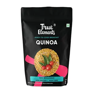 True Elements Certified Gluten Free Quinoa 500g - High Fibre | Quinoa Seeds | 100% Wholegrain Cereal