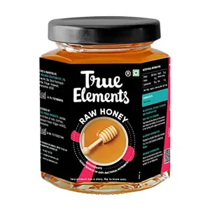 True Elements Raw Honey 350gm - Unprocessed Pure Honey | Natural Honey