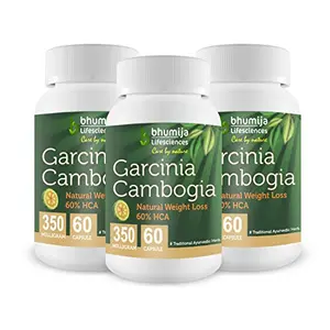 Bhumija Lifesciences Garcinia Cambogia Capsules 60's (Pack of Three)